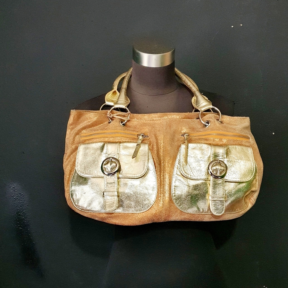 TANO New York Foil Metallic Purse